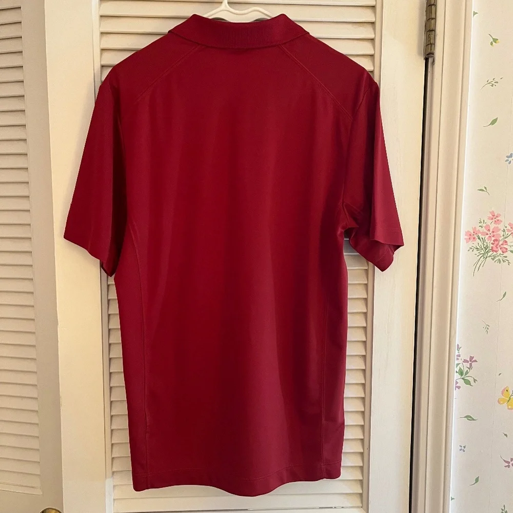 Nike MENS Brick Red Tour Performance Dri-Fit Golf Polo Sz S